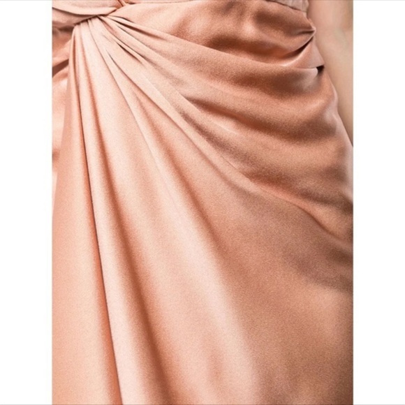 NWT A.L.C. Roya Strapless Knot-Front Midi Dress - Picture 4 of 12